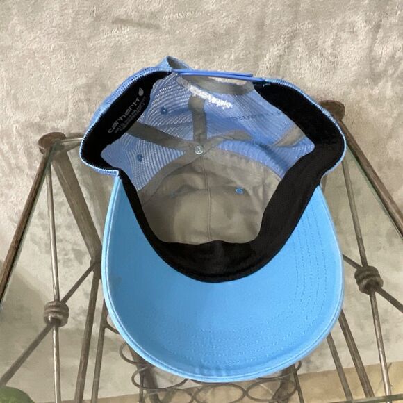 Carhartt  Snapback Trucker Hat Cap Mesh Back Patch Logo Blue adjustable - Picture 5 of 8